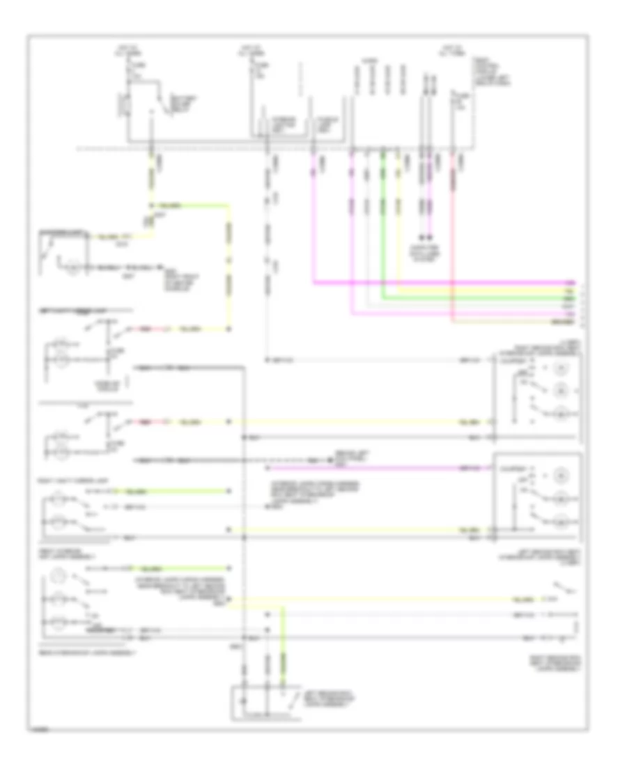 Электросхема подсветки (1 из 5) для Lincoln MKT EcoBoost 2014