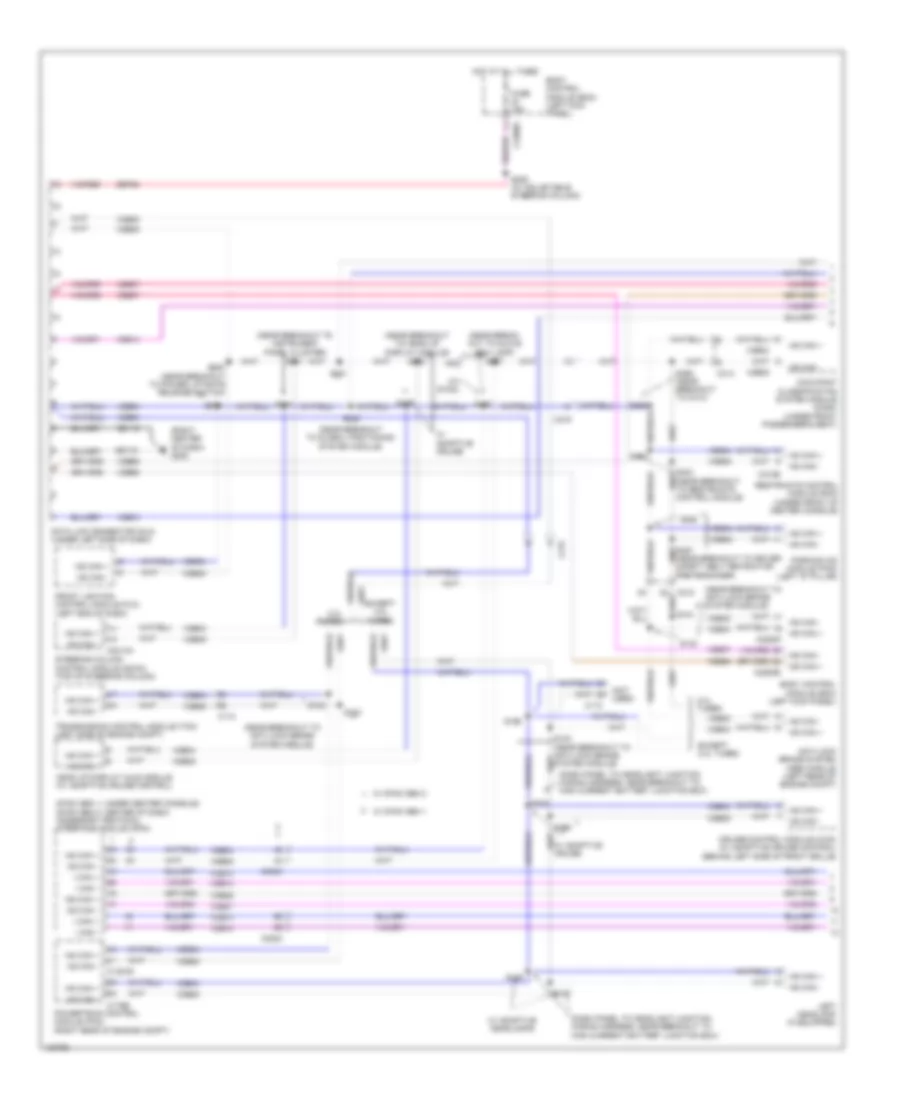 Электросхема линии передачи данных CAN (1 из 2) для Lincoln MKX 2014