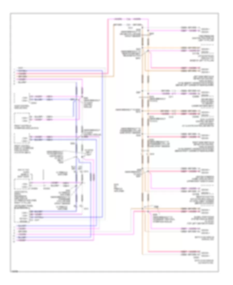 Электросхема линии передачи данных CAN (2 из 2) для Lincoln MKX 2014
