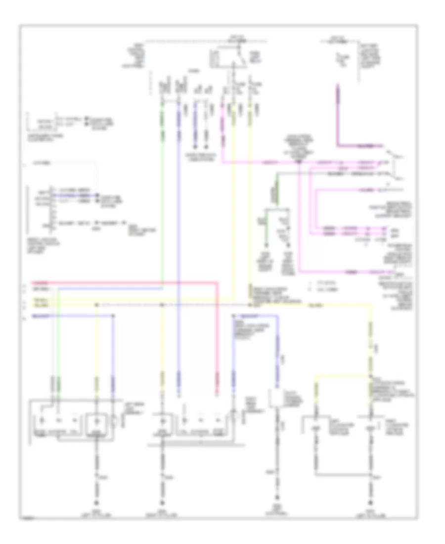 Электросхема внешнего освещения (2 из 2) для Lincoln MKX 2014