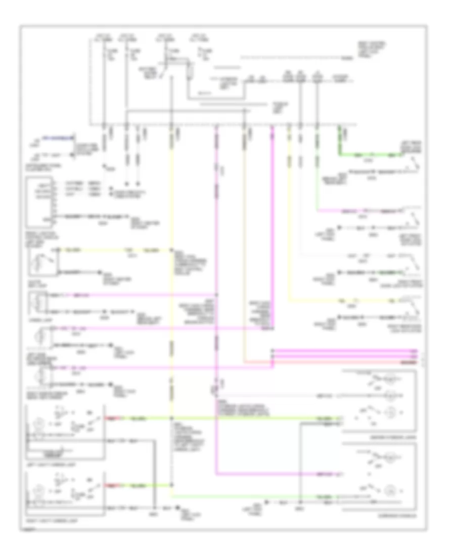Электросхема подсветки (1 из 3) для Lincoln MKX 2014