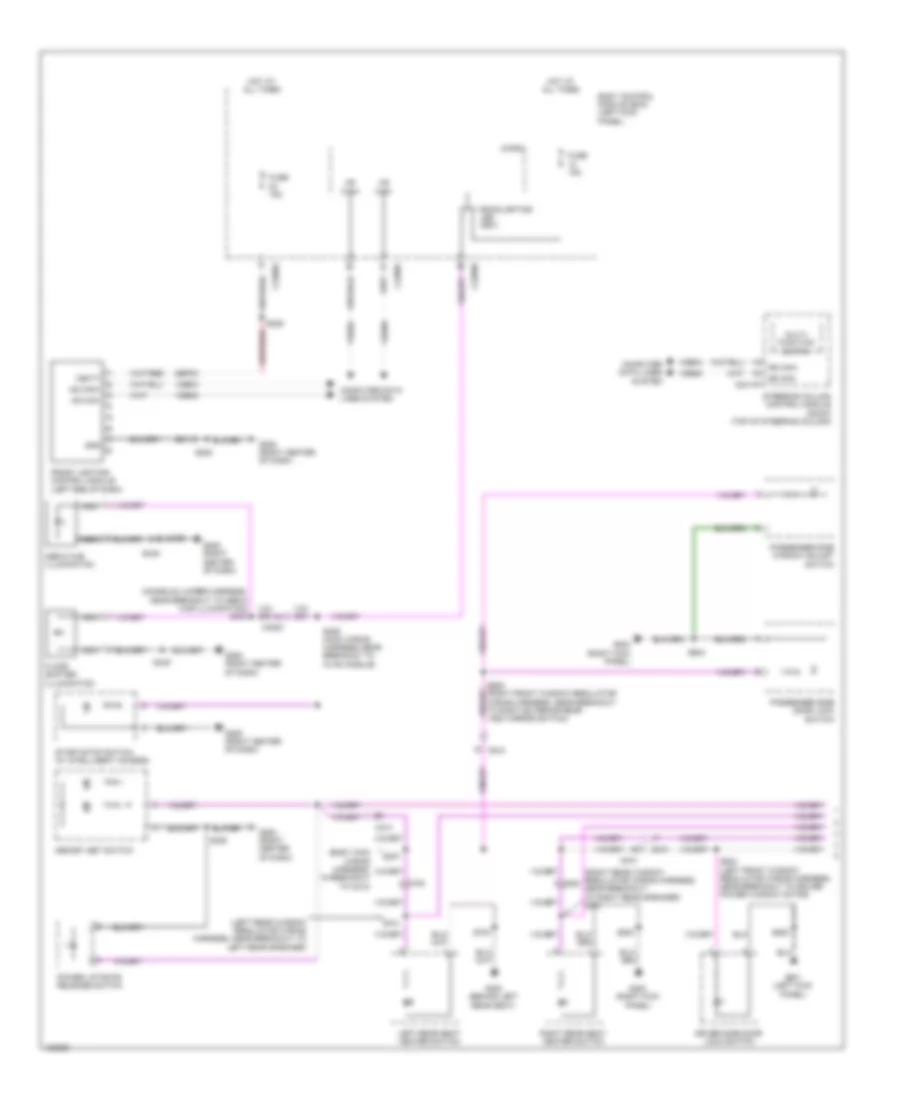 Электросхема подсветки приборов (1 из 2) для Lincoln MKX 2014