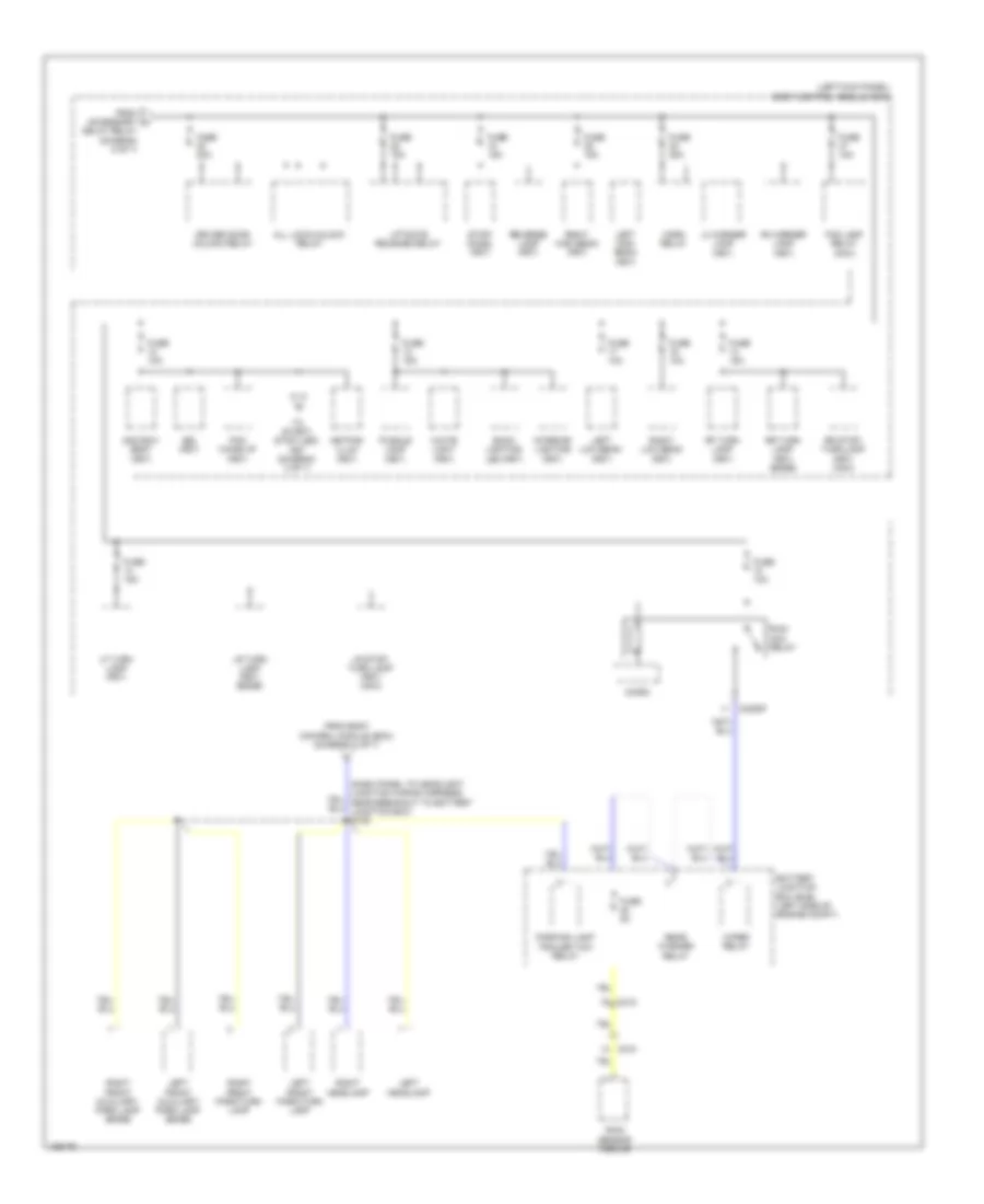 Электросхема блока предохранителей и реле (6 из 7) для Lincoln MKX 2014