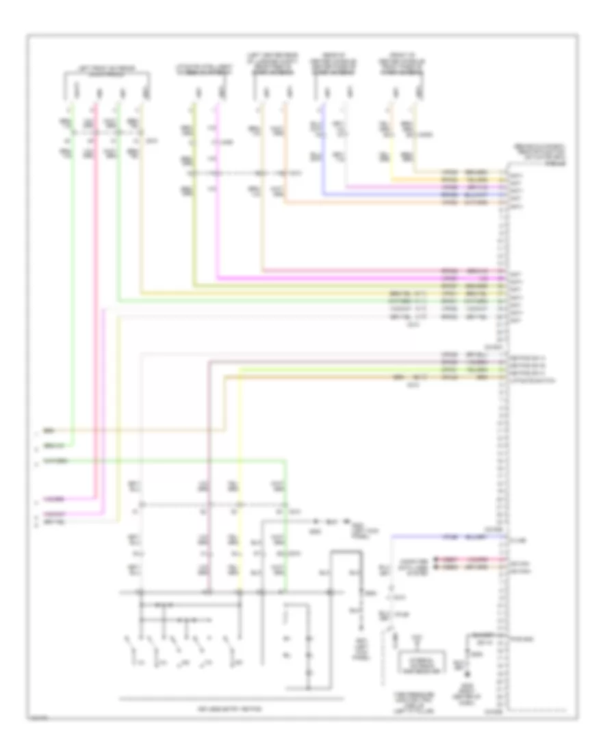 Электросхема центрального замка, С Интеллектуальный Доступ (3 из 3) для Lincoln MKX 2014