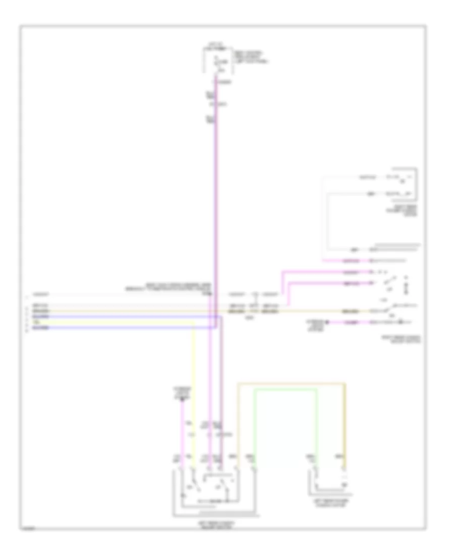 Электросхема стеклоподъемников (2 из 2) для Lincoln MKX 2014