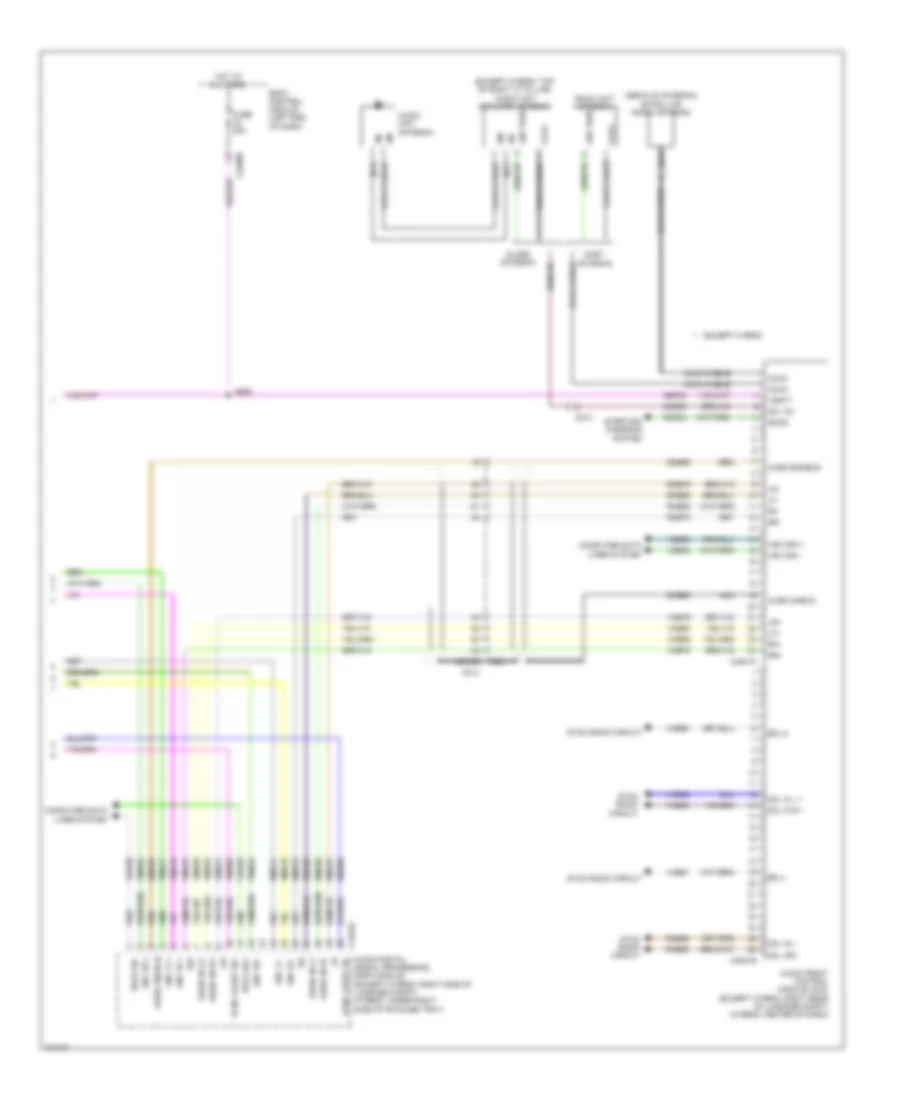 Электросхема магнитолы аудио СПАСИБО (4 из 4) для Lincoln MKZ 2014