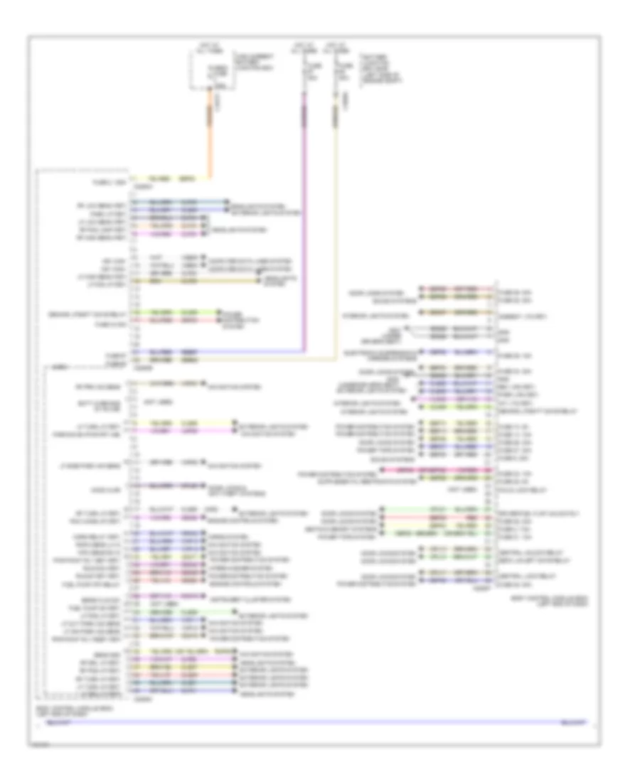 Электросхема блоков управления кузовом, гибрид (2 из 3) для Lincoln MKZ 2014