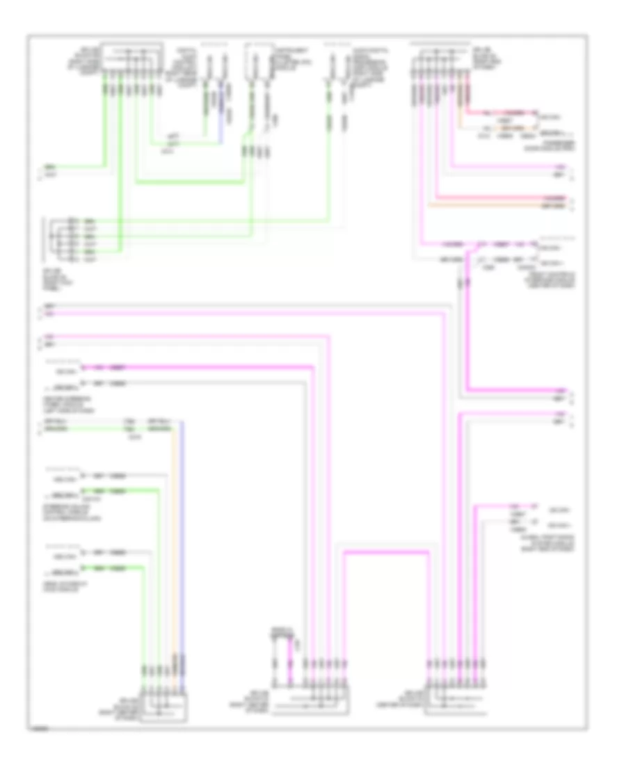 Электросхема линии передачи данных CAN, кроме гибрида (3 из 4) для Lincoln MKZ 2014