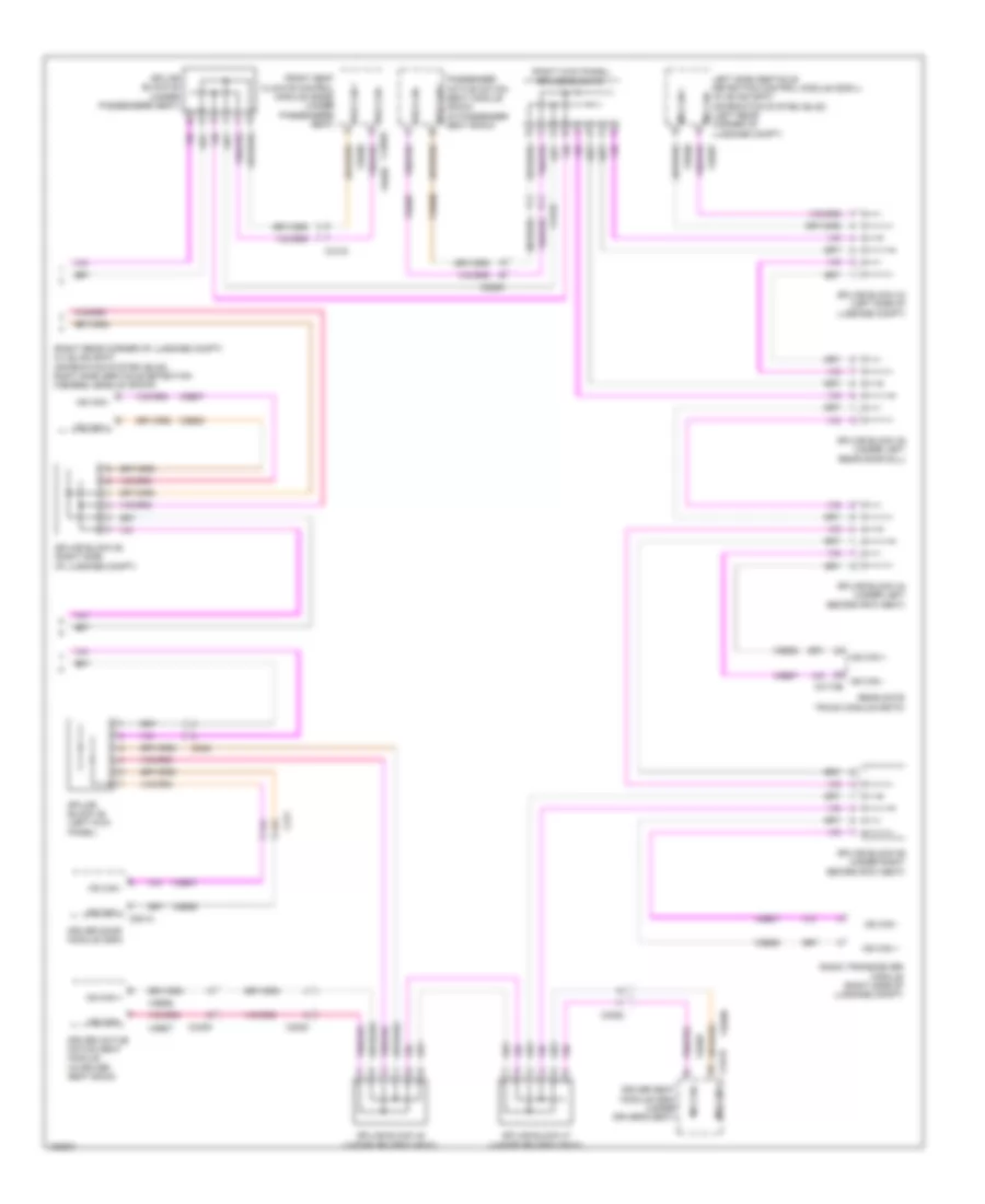 Электросхема линии передачи данных CAN, кроме гибрида (4 из 4) для Lincoln MKZ 2014