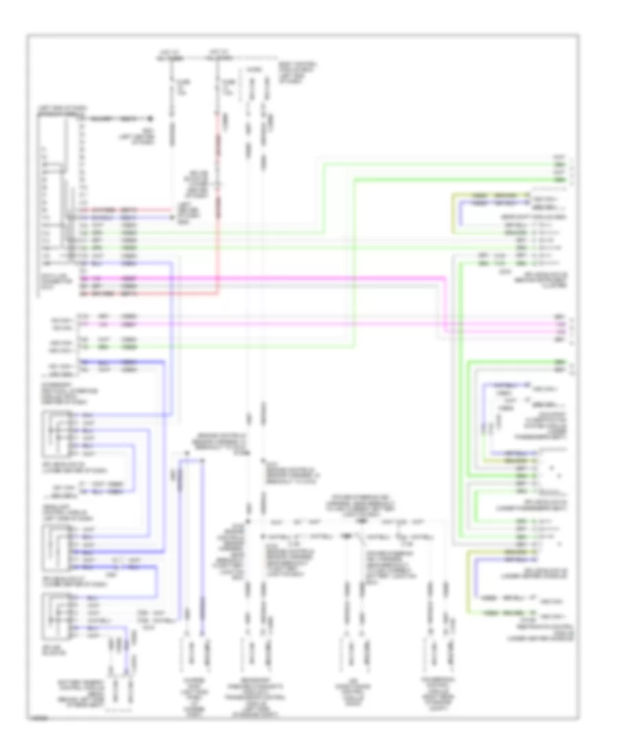 Электросхема линии передачи данных CAN, гибрид (1 из 4) для Lincoln MKZ 2014