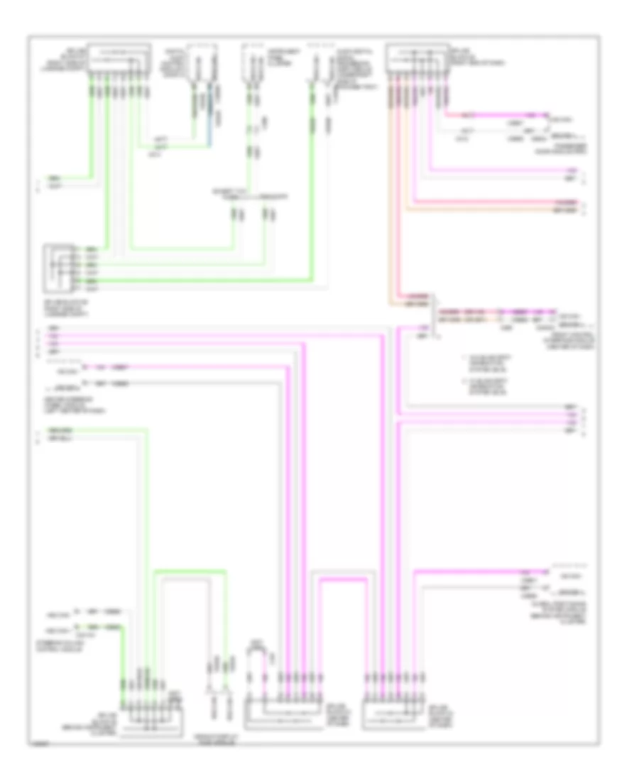 Электросхема линии передачи данных CAN, гибрид (3 из 4) для Lincoln MKZ 2014
