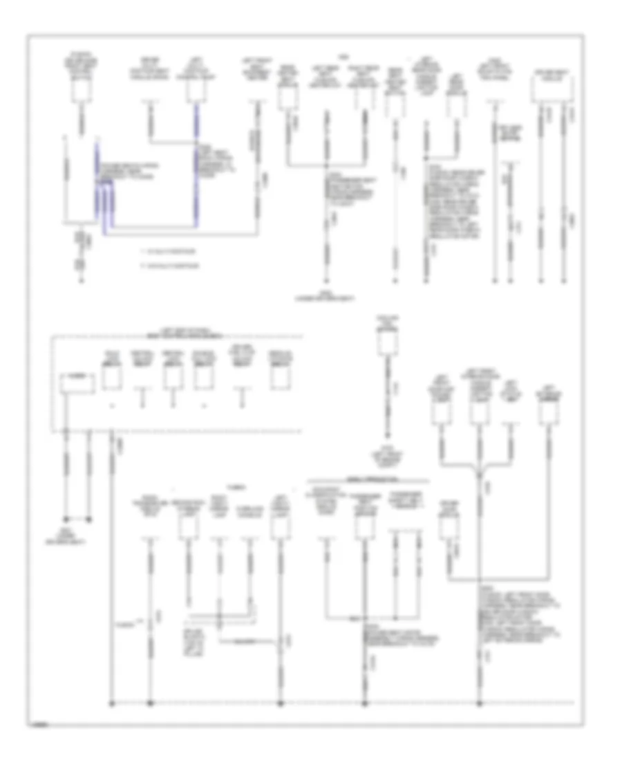 Электросхема подключение массы заземления, кроме гибрида (3 из 5) для Lincoln MKZ 2014