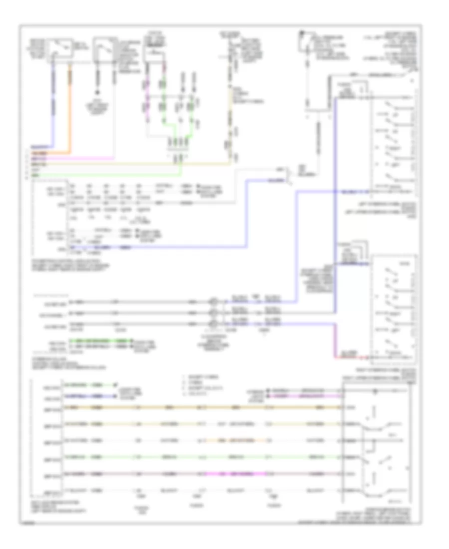 Электросхема панели приборов (2 из 2) для Lincoln MKZ 2014