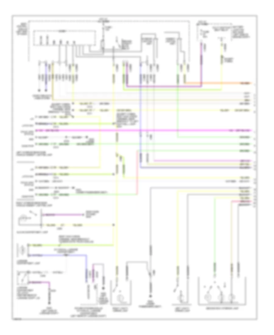 Электросхема подсветки (1 из 4) для Lincoln MKZ 2014