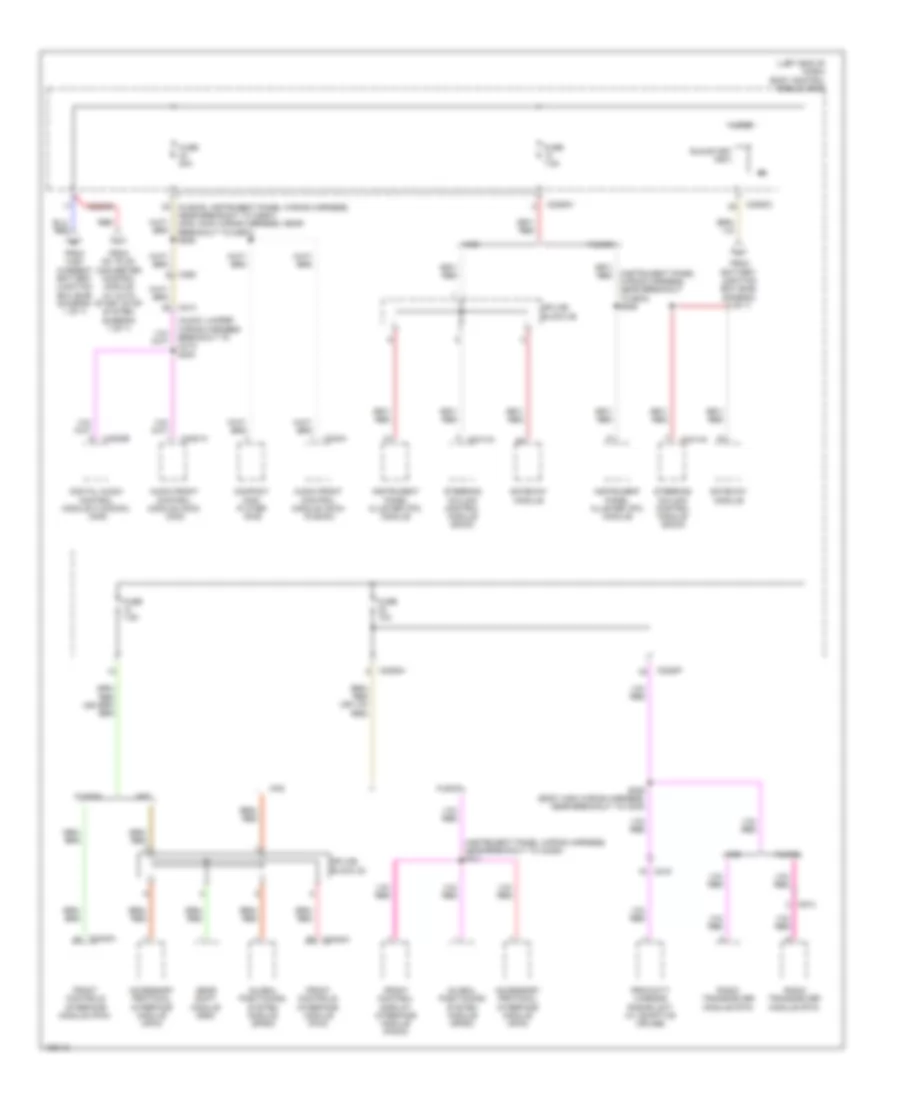 Электросхема блока предохранителей и реле, кроме гибрида (6 из 7) для Lincoln MKZ 2014
