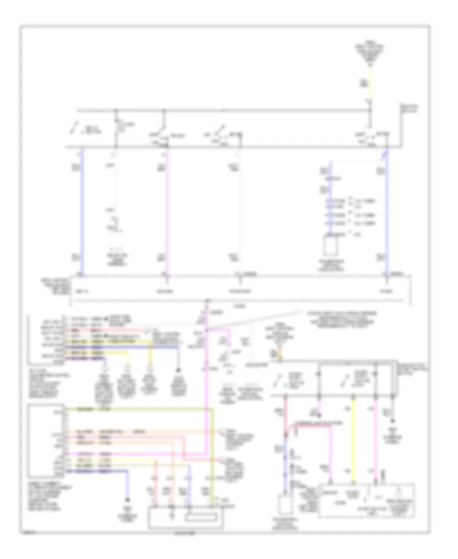 Электросхема блока предохранителей и реле, кроме гибрида (7 из 7) для Lincoln MKZ 2014