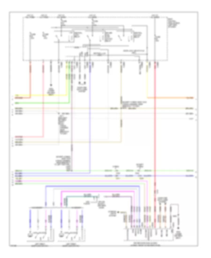 Электросхема центрального замка (4 из 5) для Lincoln MKZ 2014