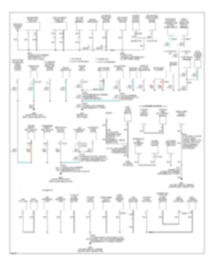 Электросхема подключение массы заземления (3 из 4) для Lincoln Navigator 2005