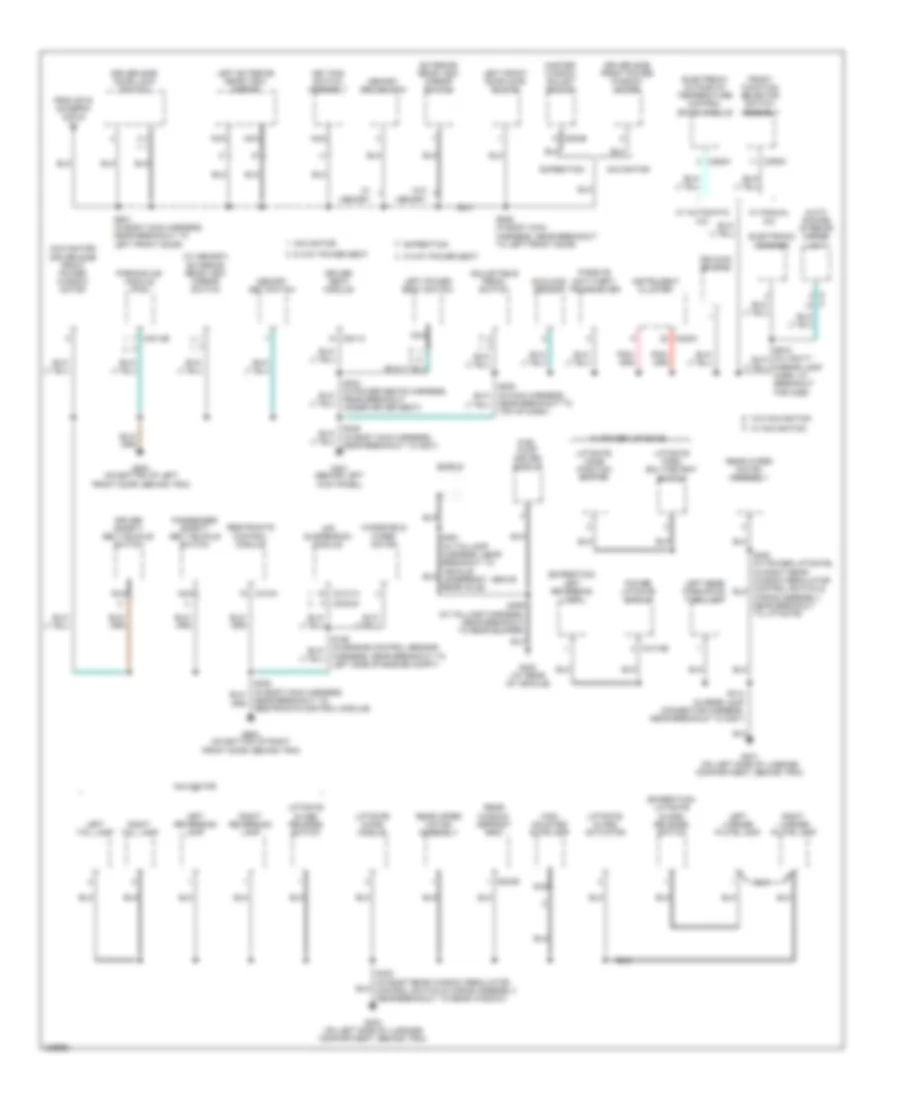Электросхема подключение массы заземления (3 из 4) для Lincoln Navigator 2006