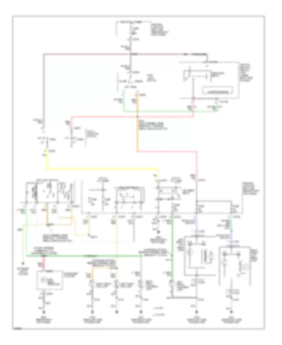 Электросхема фар, без DRL для Lincoln Navigator 2006