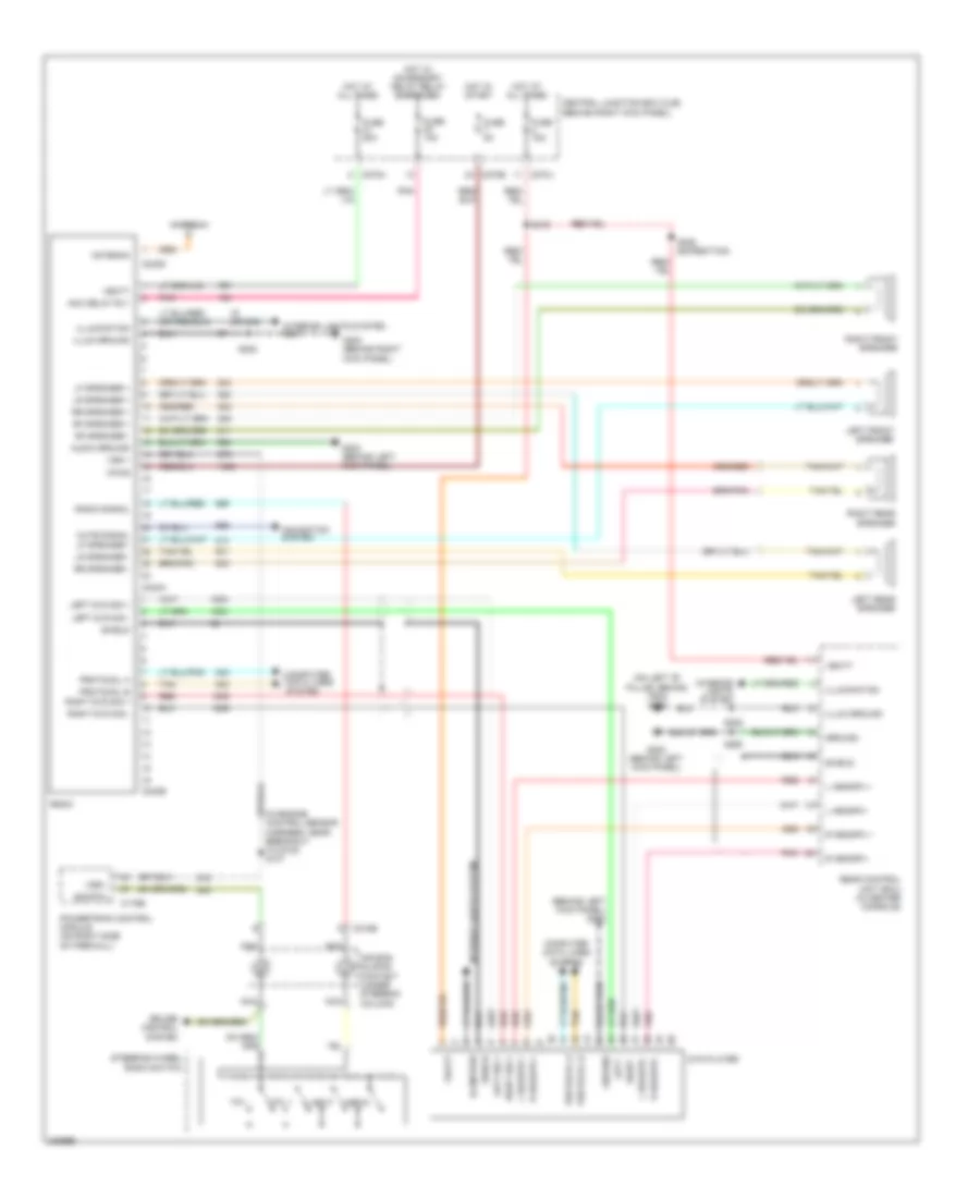 Электросхема магнитолы, без Навигация без Центральная консоль для Lincoln Navigator 2006