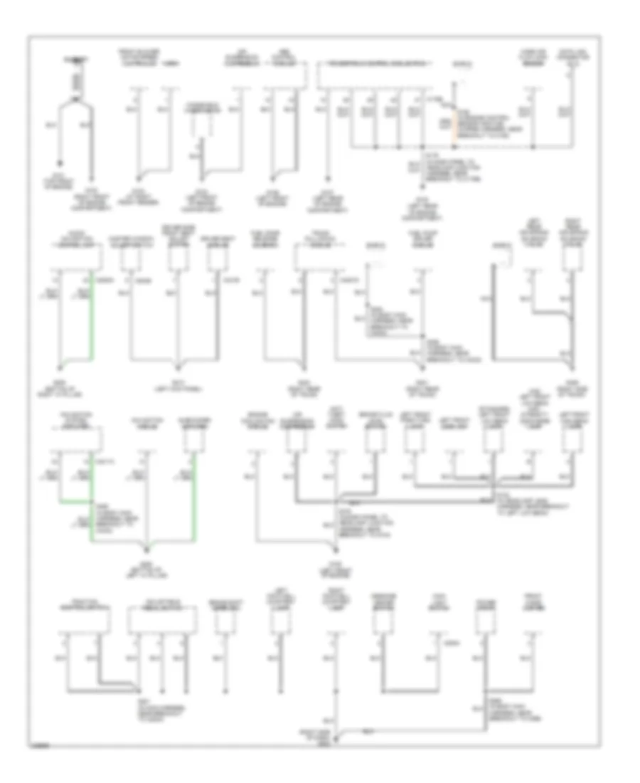 Электросхема подключение массы заземления (1 из 4) для Lincoln Town Car Executive L 2006