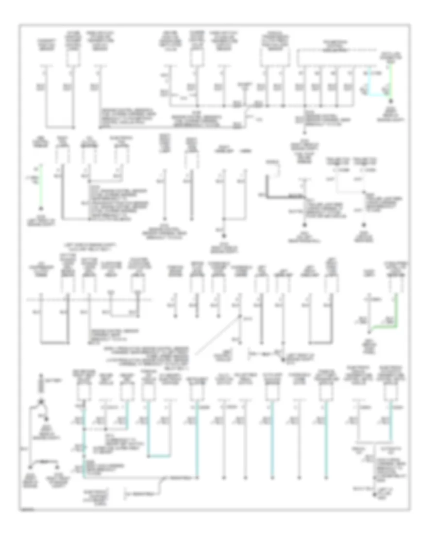 Электросхема подключение массы заземления (1 из 4) для Lincoln Mark LT 2007