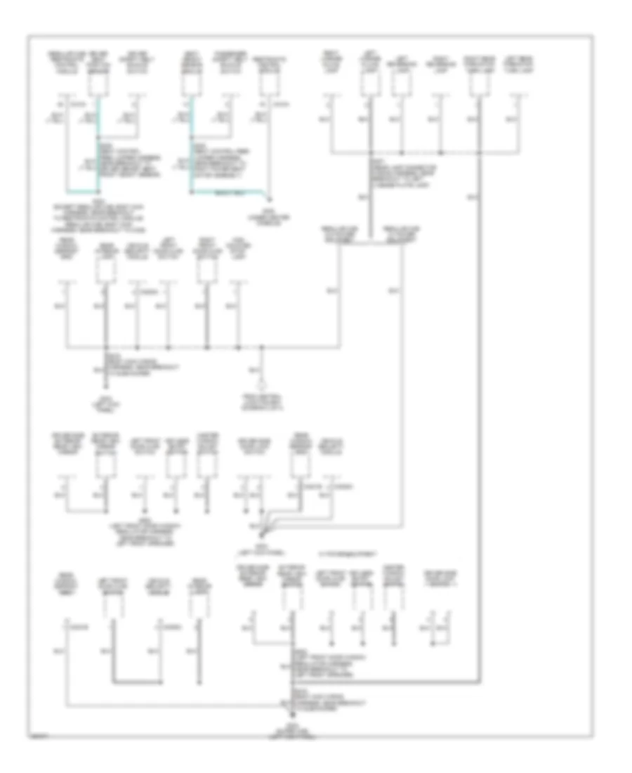 Электросхема подключение массы заземления (3 из 4) для Lincoln Mark LT 2007