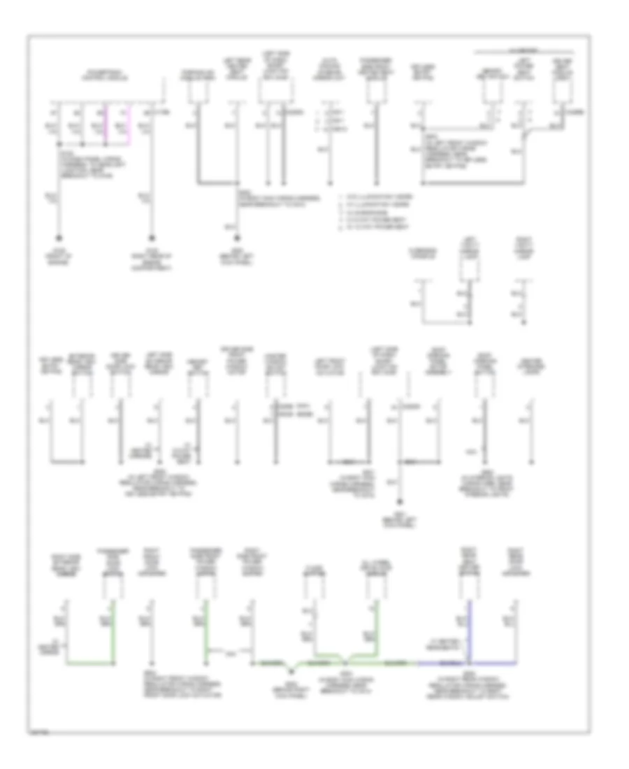 Электросхемы ЗАЗЕМЛЕНИЕ ПОДКЛЮЧЕНИЕ МАССЫ Lincoln MKX 2008 Wiring