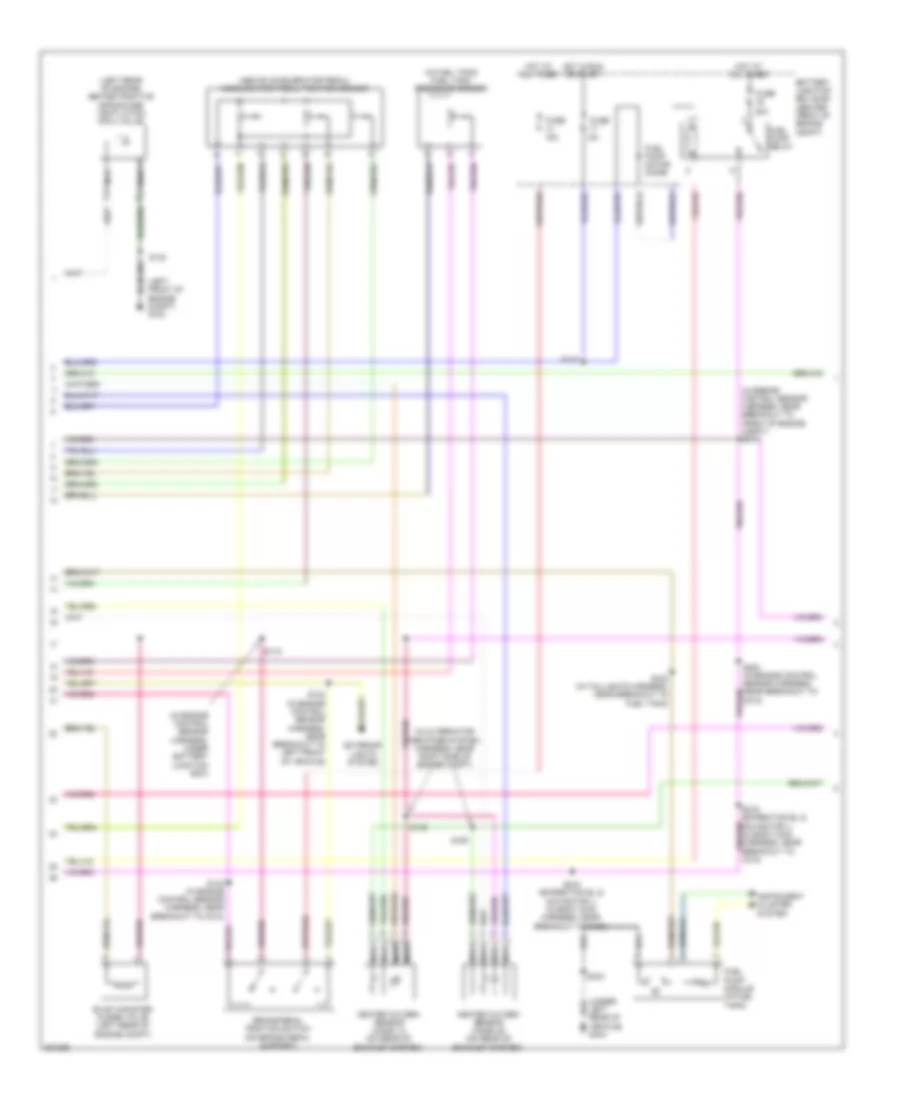 5.4L, Электросхема системы управления двигателем (2 из 4) для Lincoln Navigator L 2008