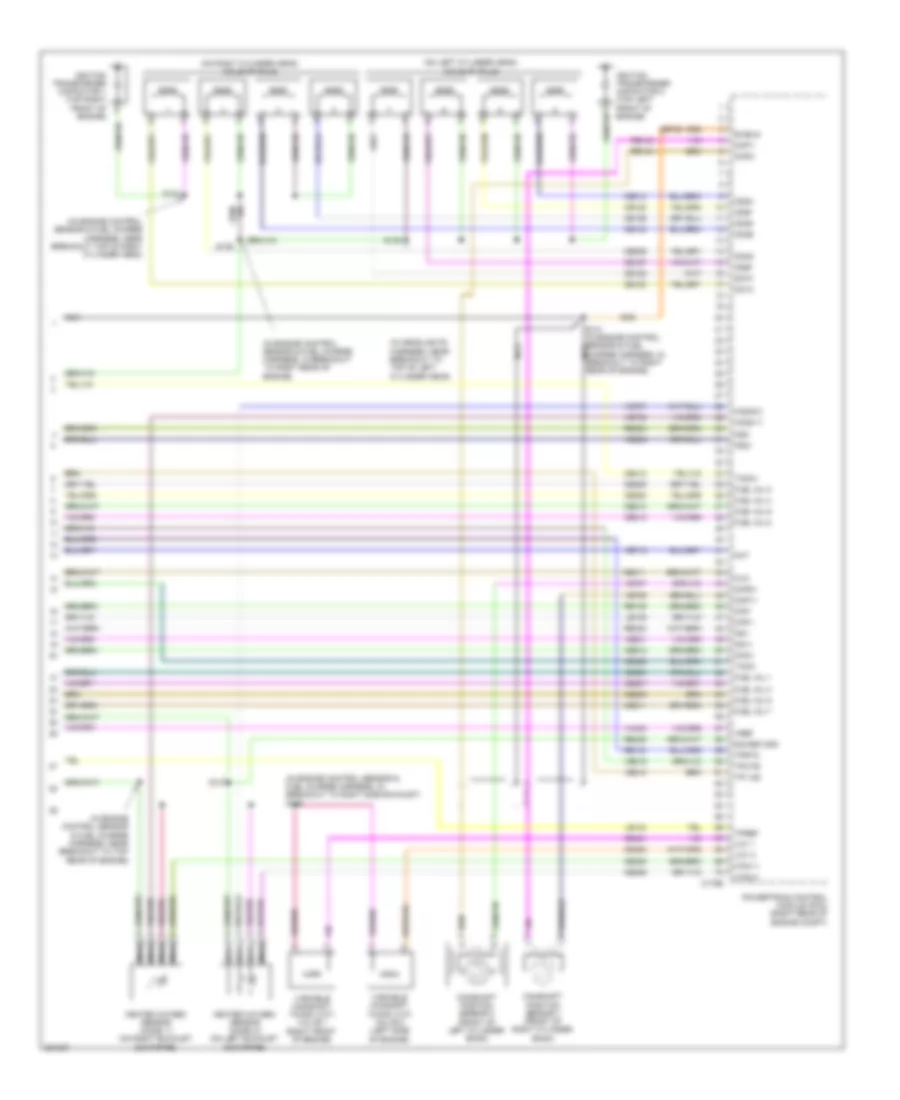 5.4L, Электросхема системы управления двигателем (4 из 4) для Lincoln Navigator L 2008