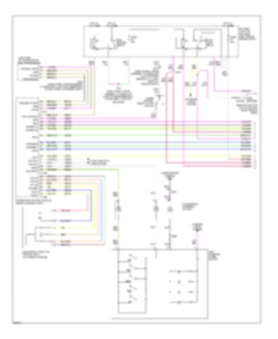 Электросхема системы круизконтроля, С Адаптивный Круиз-контроль (1 из 2) для Lincoln MKS 2009