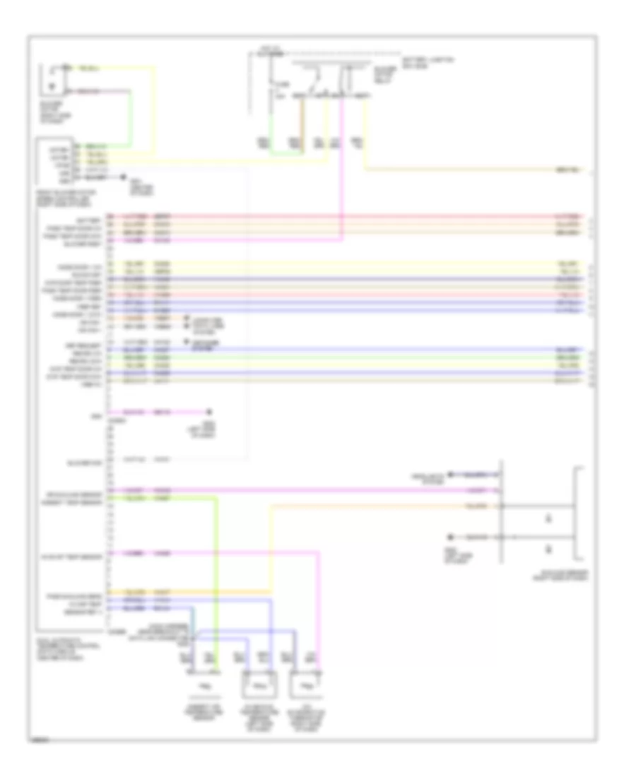 Электросхема кондиционера, Двойной Зональный счет (1 из 3) для Lincoln MKZ 2009