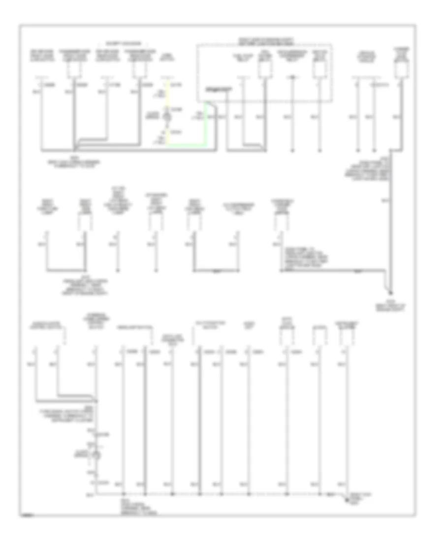 Ground Distribution Wiring Diagram (2 of 4) for Lincoln Town Car Signature Limited 2009