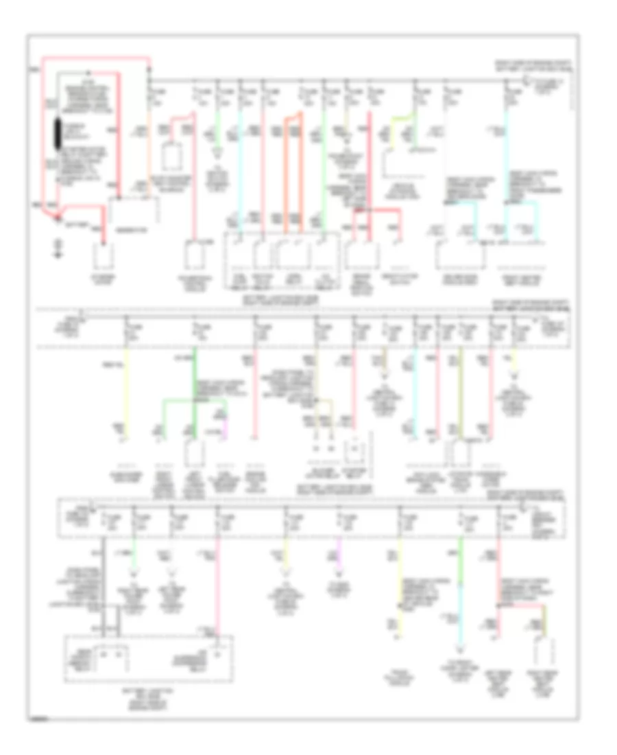 Power Distribution Wiring Diagram 1 of 3 for Lincoln Town Car Signature Limited 2009