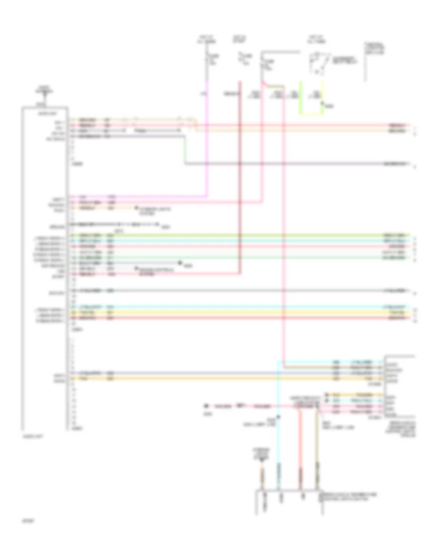Radio Wiring Diagram 1 of 2 for Lincoln Town Car Signature Limited 2009
