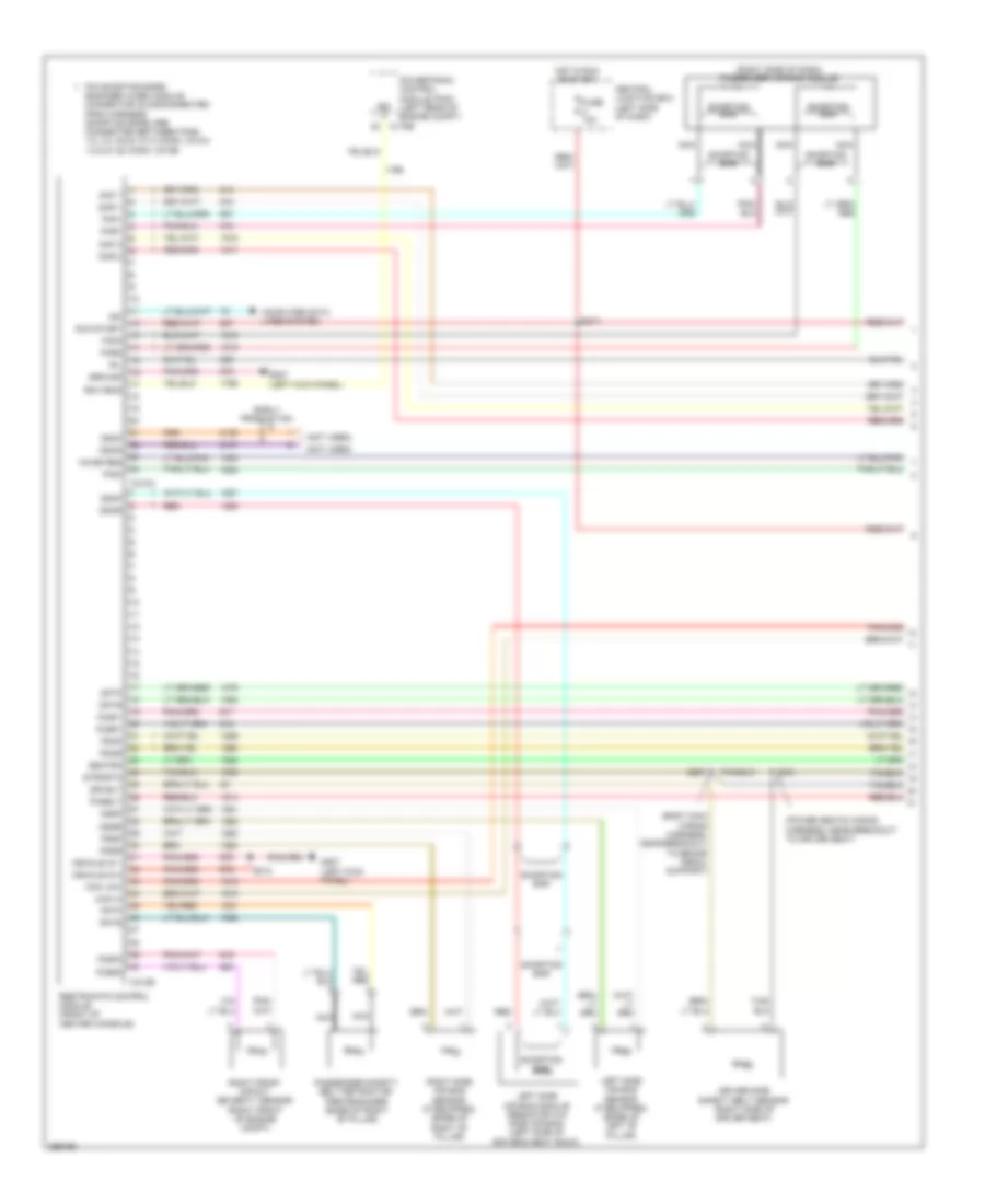 Supplemental Restraints Wiring Diagram 1 of 2 for Lincoln Town Car Signature Limited 2009