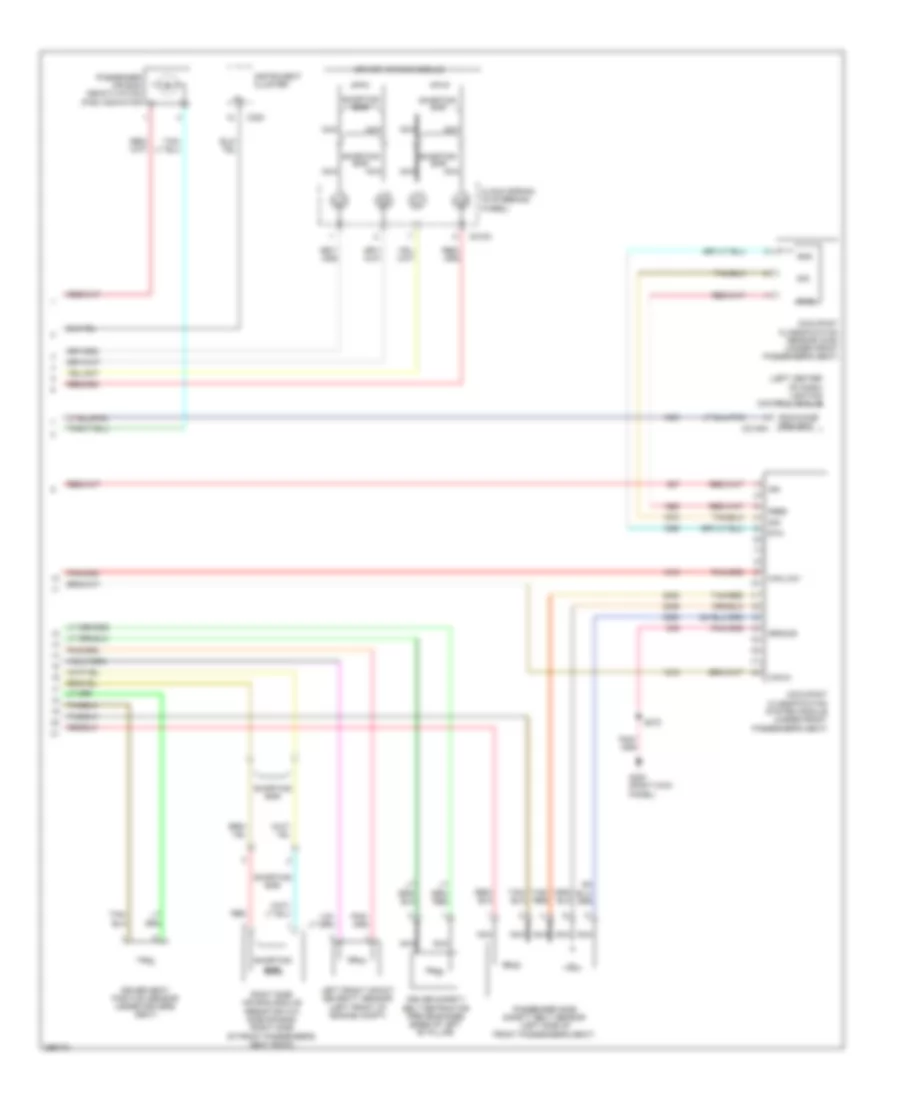 Supplemental Restraints Wiring Diagram (2 of 2) for Lincoln Town Car Signature Limited 2009