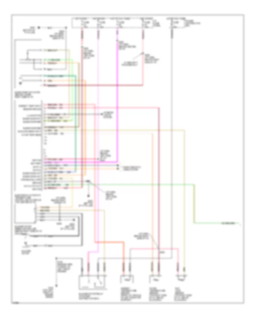 Air Conditioning Wiring Diagrams 1 of 2 for Lincoln Continental 1997