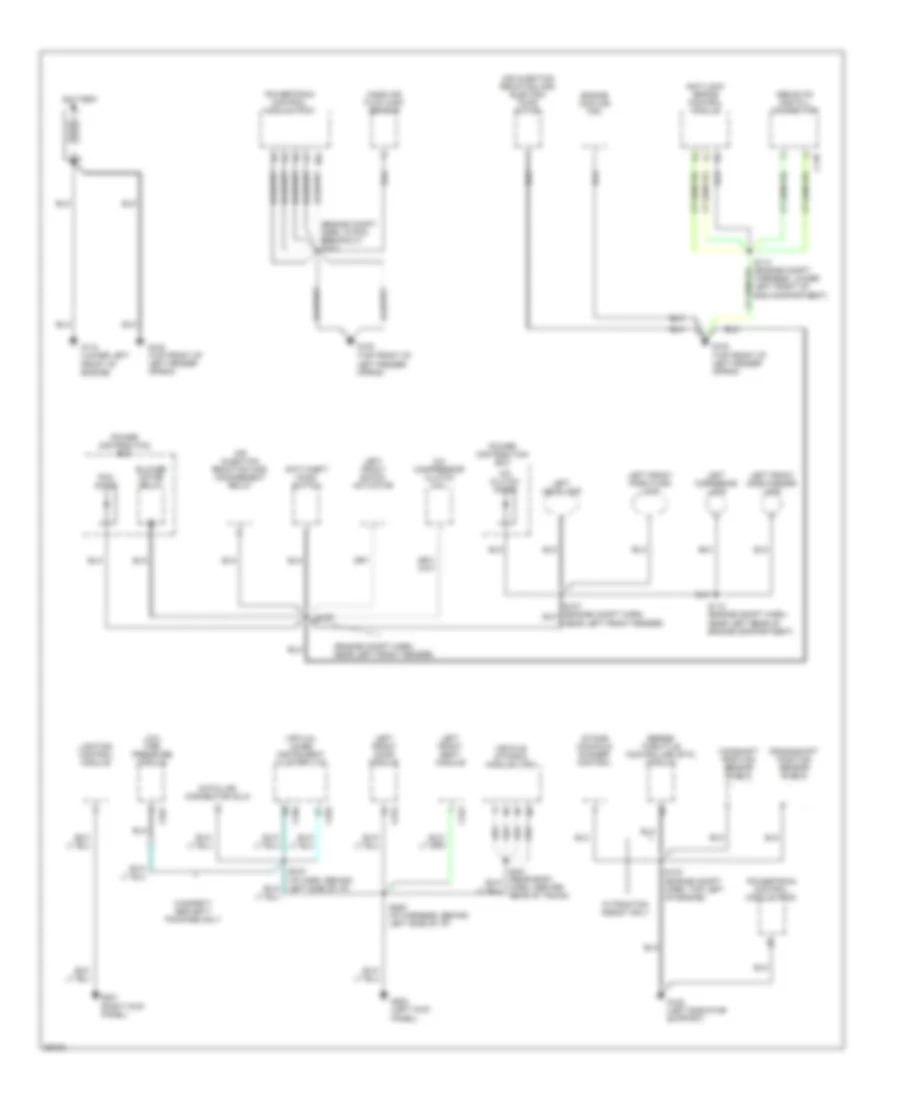 Ground Distribution Wiring Diagram 1 of 4 for Lincoln Continental 1997