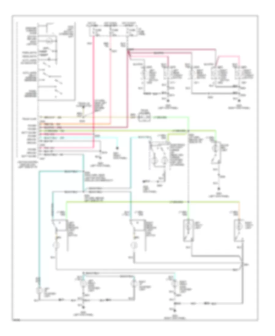 Courtesy Lamps Wiring Diagram for Lincoln Continental 1997