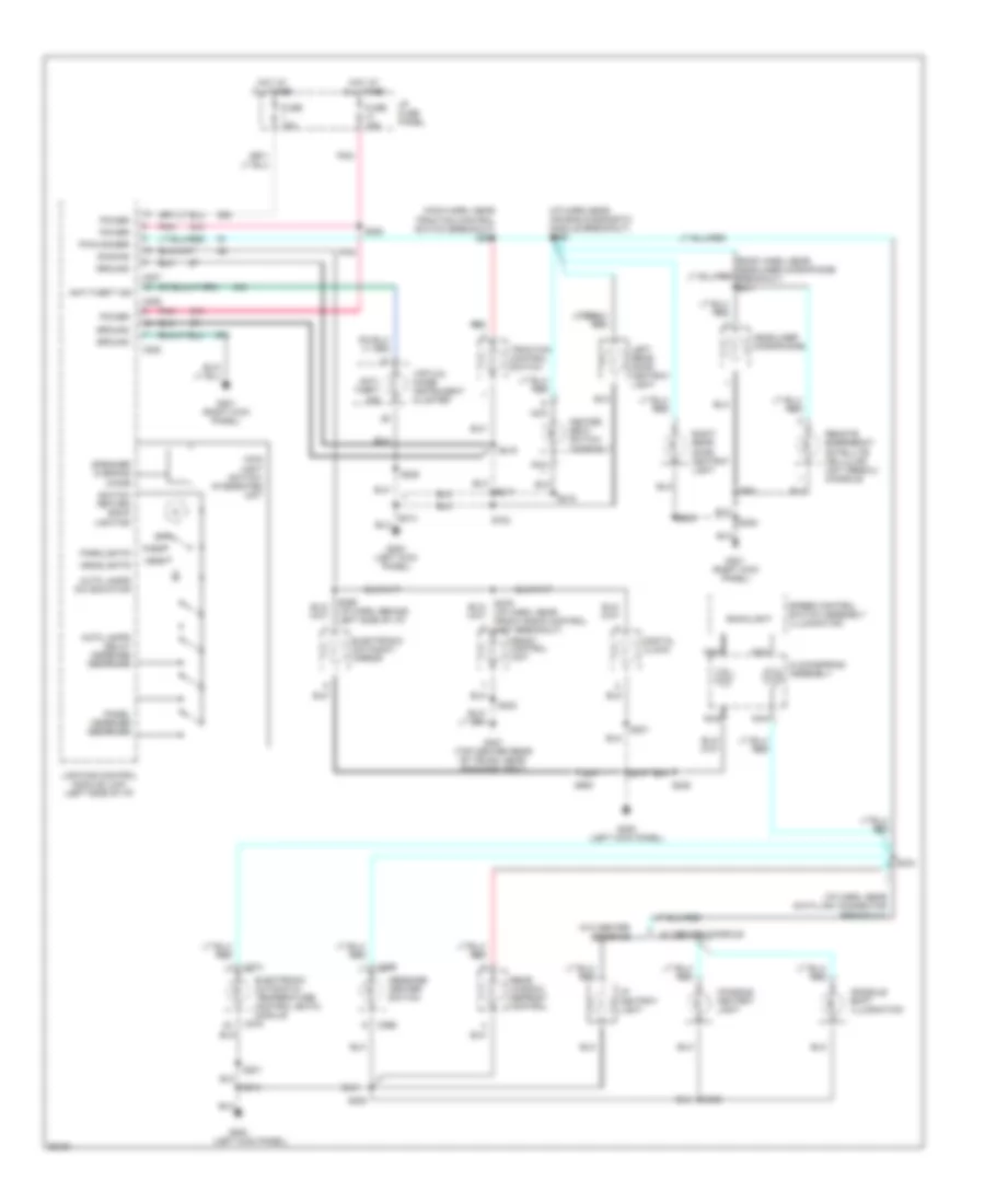 Instrument Illumination Wiring Diagram for Lincoln Continental 1997