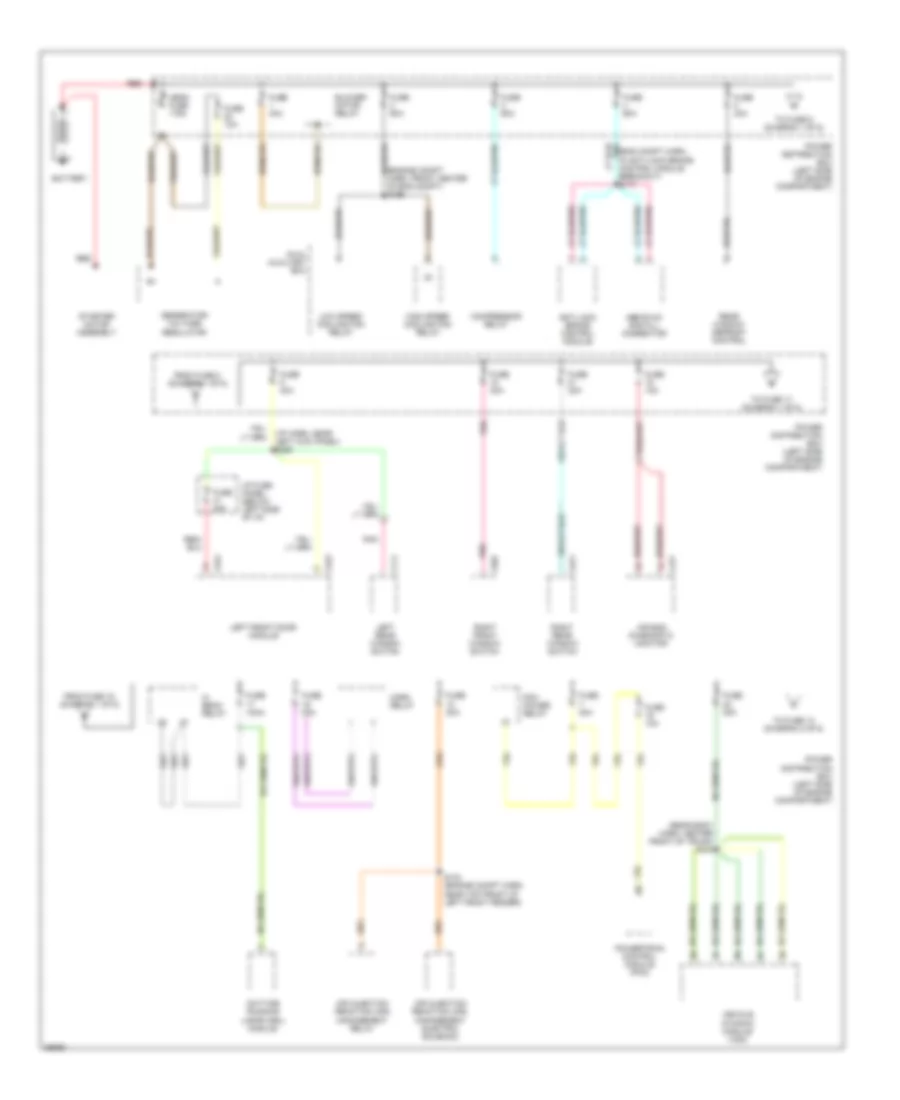 Power Distribution Wiring Diagram 1 of 5 for Lincoln Continental 1997