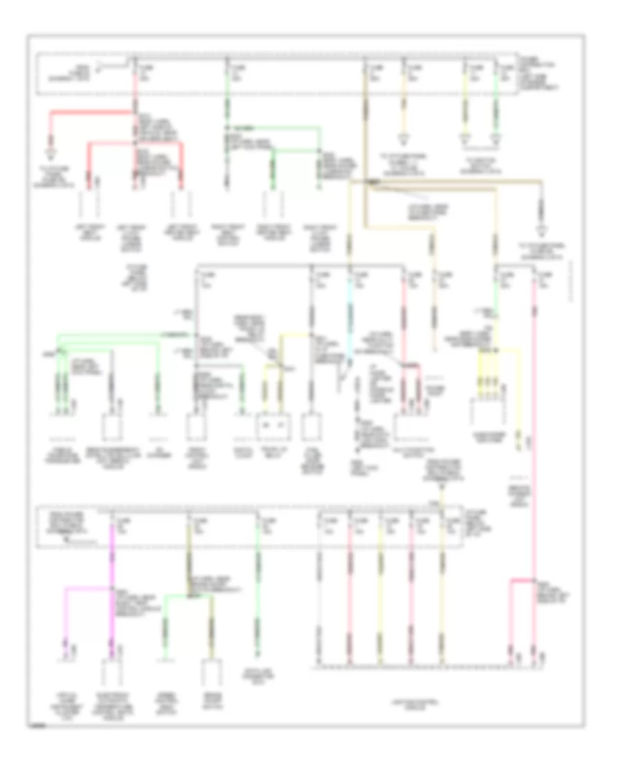 Power Distribution Wiring Diagram 2 of 5 for Lincoln Continental 1997