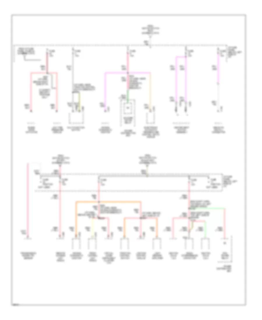 Power Distribution Wiring Diagram 4 of 5 for Lincoln Continental 1997