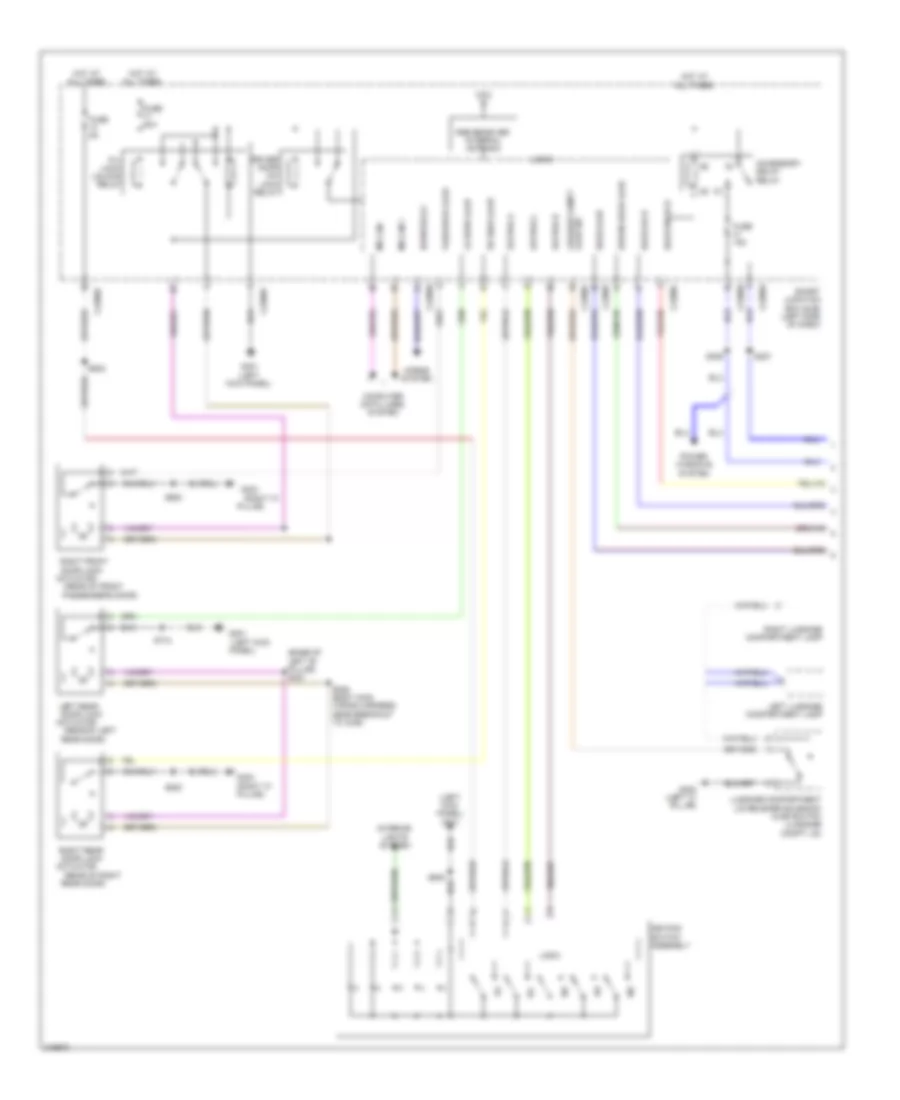 Forced Entry Wiring Diagram, without Intelligent Access (1 of 2) for Lincoln MKS 2010