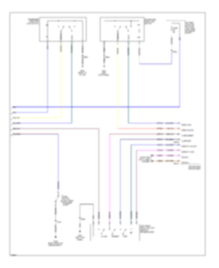 Forced Entry Wiring Diagram, without Intelligent Access (2 of 2) for Lincoln MKS 2010