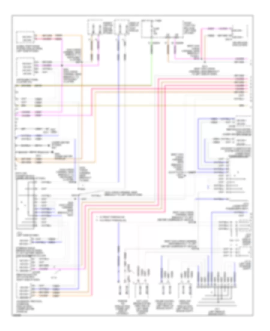Computer Data Lines Wiring Diagram 1 of 2 for Lincoln MKS 2010