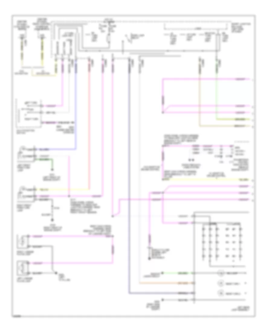 Exterior Lamps Wiring Diagram (1 of 2) for Lincoln MKS 2010