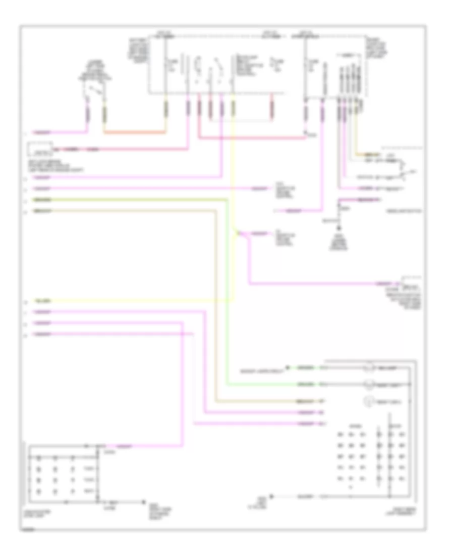 Exterior Lamps Wiring Diagram 2 of 2 for Lincoln MKS 2010